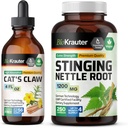 BIO KRAUTER 猫爪叮当 4 Fl. Oz. & Sting Nettle 250 Capsules.
