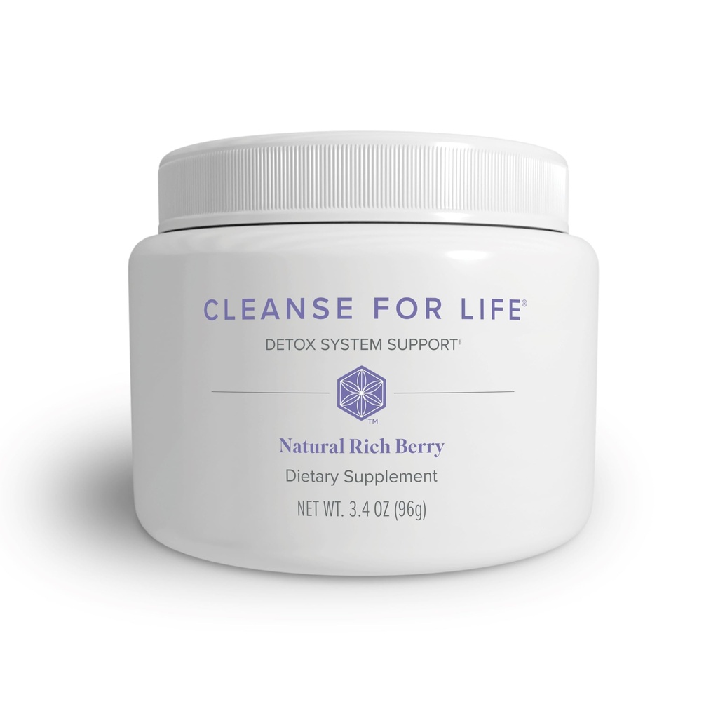 Isagenix Cleanse for Life - 无乳剂或二尿素清洁饮料的粉末补充剂 - 支持维生素B12 & Niacin的代谢 - 天然富莓 - 3.4 Oz (16种服务)