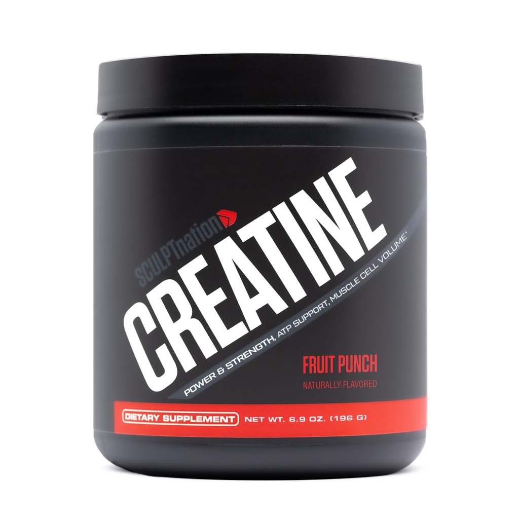 V Shred Creatine的雕塑民族 - Premium Creatine Monohydrate Powder 支持肌肉,能量,和脑功能,水果冲压的Creatine - 30 服务