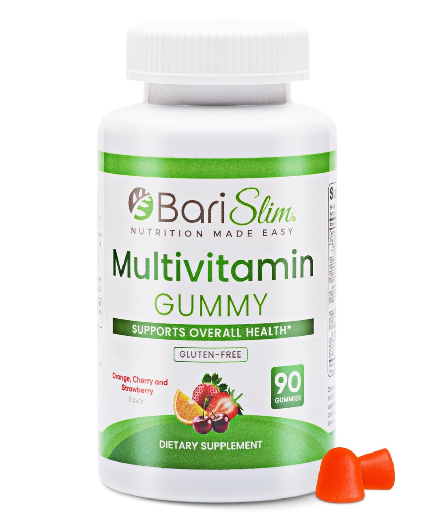 BariSlim Bariatric 烹饪多维特敏胶 - 为体重损失外科手术后患者专门配制的Gummy Vitamin - 易于文摘和大品尝水果火焰 QQ90 果汁