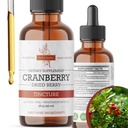 Cranberry Tincture - 有机Cranberry提取液,酒精 - 免费草药补充剂 - 美国制造