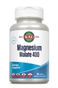 KAL Magnesium Malate 400mg, 含Malic酸的Chelated Magnesium补充剂,健康能和肌肉功能支持,强化吸收,Vegan,N-GMO, 45 服务,90 Veg Tabs