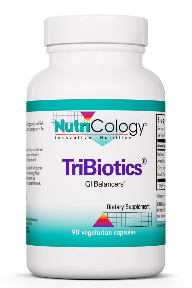 营养学 三生生物 - GI平衡器, Gut Health, Berberine Sulfate, Citrus种子提取器, 黑胡桃壳, 植物学 Capsules - 90 Counter