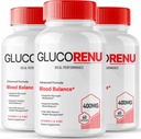 Gluco Renu Glyco 支持 Capsules, Gluco Renu 健康支持补充药 - 最大强度, Gluco Renu 健康与健康, 所有自然高级公式, Gluco Renu Capsules Reviews (3 Pack)