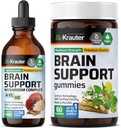 BIO KRAUTER 大脑支持 60 Gummys & Brain Support 蘑菇叮当 4 Fl. Oz.