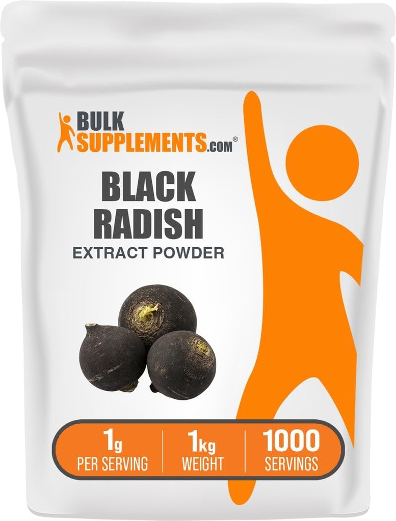 Bulk Assupports.com 黑拉迪什提取粉末 - 西班牙黑拉迪什补充剂 草药补充剂 - Vegan & Gluten Free, 每架服役1克, 1kg (2.2磅) (Pack of 1)