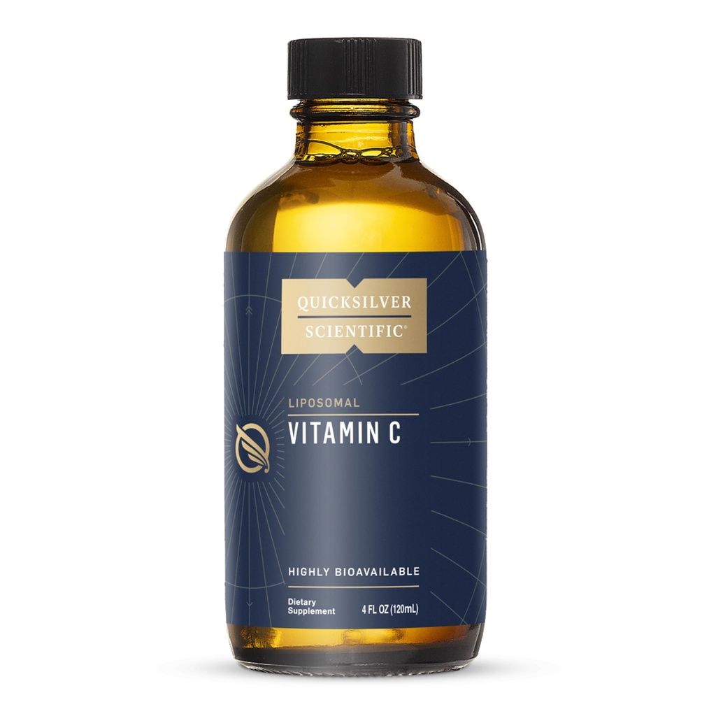 快速银科学 Liposomal Vitamin C - 1000mg 缓冲液体维生素 C 补充剂 - Immune + 抗氧化剂支持 - Liposones 用于高级吸收 - Vegan + 非 GMO (4oz / 120ml)