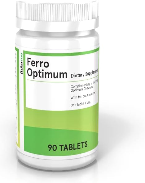 FitForMe Bariatric 多维塔明斯铁在Gastric Sleeve之后——一天一次Ferro Optimum 板块——90天火铁供应(Iron boster for Optimum Chewable)
