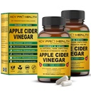 2-Pack ACV Pro Apple Cider Vinegar Capsules 认证有机体与母亲ACV Pills Detox Cleanse Acid Reflux 救济支助 姜根 Cayenne 辣椒粉