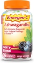 Emergen-C Vitamin C and Ashwagandha Gummys,《支持免疫的饮食补充》,Berry Blend,《回到学校基本知识》——36个