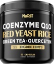 红酵母大米13500mg 绿茶4500mg Quercetin 4500mg 补充 & More - 支持心脏健康,免疫系统和体积平衡 - 60 capsules