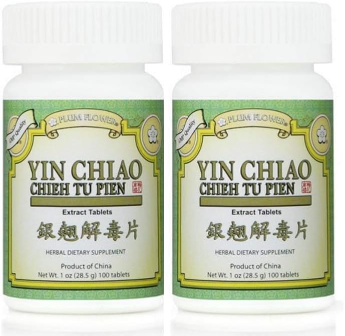 Plum Flower Yin Chiao Chieh Tu 提取器,100块平板电脑(2-Pack)