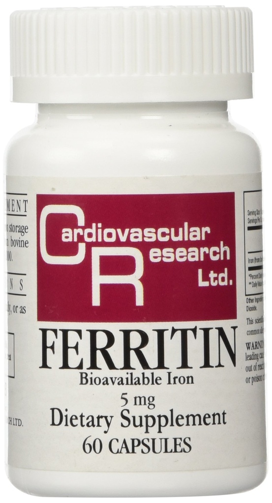 心血管研究 Ferritin 最大吸收铁 1-Pack,01-Cream,60 Capsules