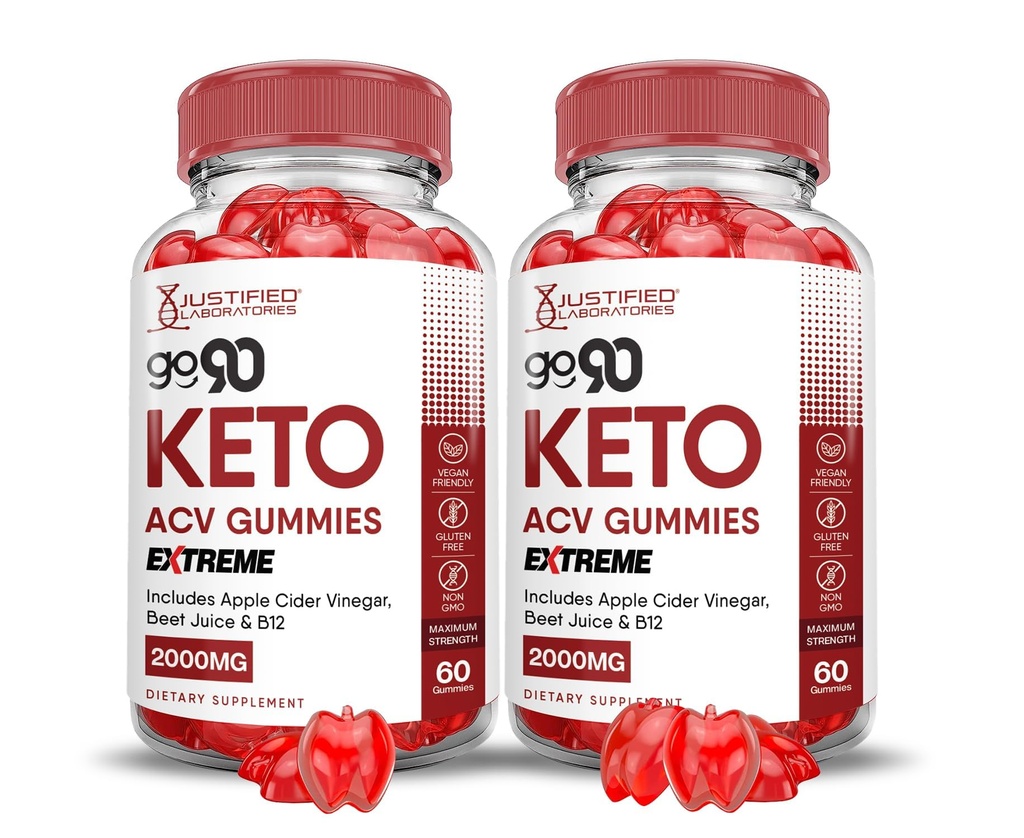 合理实验室(2 Pack Go 90 Keto ACV Gummys Extreme 2000MG Go90 Keto Gummys 苹果苹果苹果苹果醋 配有石榴甜菜汁粉 B12 Vegan Non GMO 120 Gummys 配制.