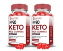 合理实验室(2 Pack Go 90 Keto ACV Gummys Extreme 2000MG Go90 Keto Gummys 苹果苹果苹果苹果醋 配有石榴甜菜汁粉 B12 Vegan Non GMO 120 Gummys 配制.