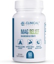 临床效果 Mag Relief 镁补充剂 - 275mg 纯镁 Glycinate Capsules - 90 镁 Capsules - Cramp Defense, Bone,肌肉和神经支持 - 美国制造