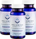 Relumins Advanced White Glutathione Capsules - Max 力量亮度增量,配有ALA,Placenta,Rose HIPS & Vitamin C - 抗氧化性应激反应,支持Collagen & Made在美国 - 3瓶