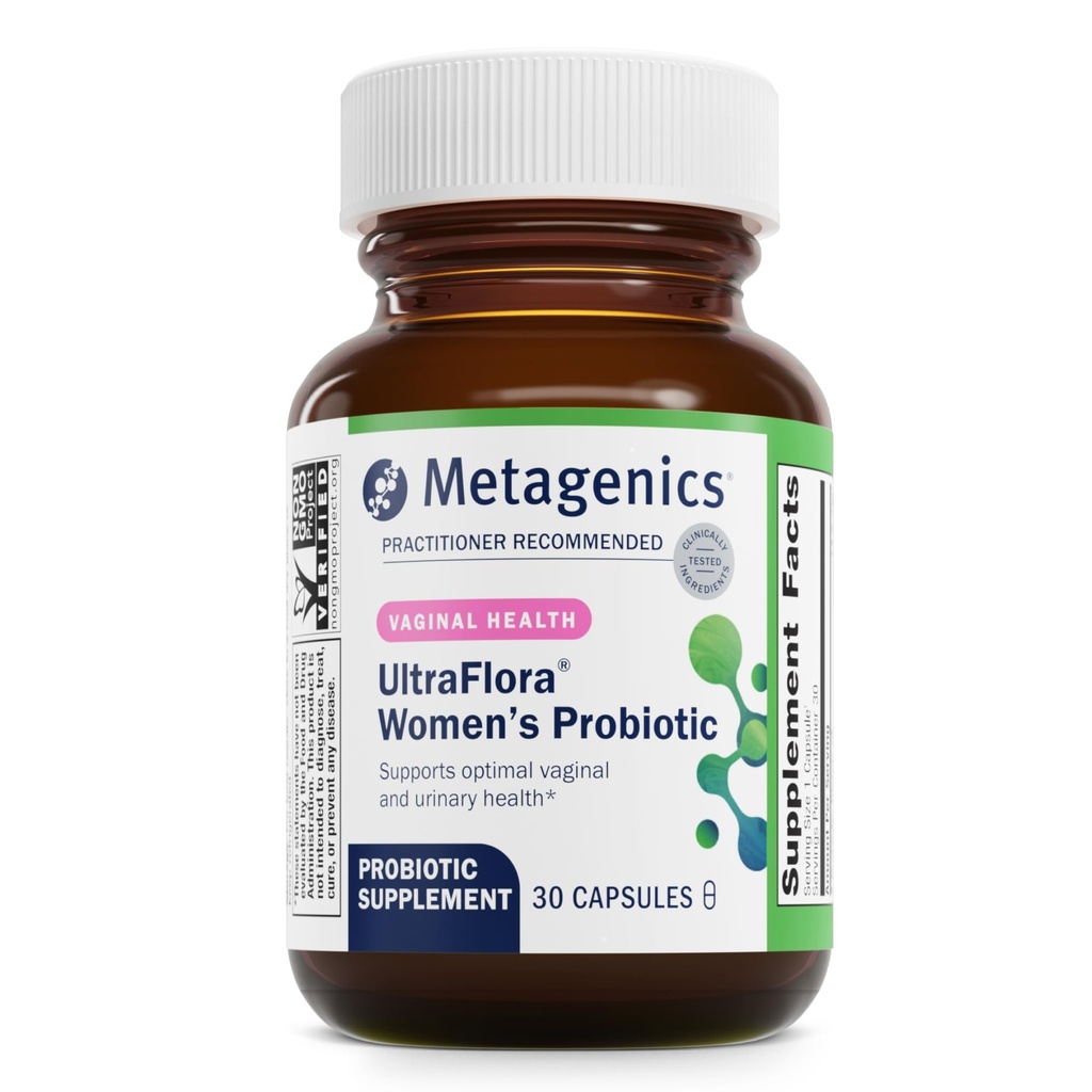 UltraFlora 妇女养生法 -- -- 阴道健康、东方平衡和尿道慰藉稳定补充剂 -- -- 与Lactocillus GR-1 & RC-14 -- -- 非GMO -- -- 30 Capsules*