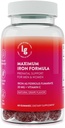 铁胶 – 20 mg 高吸附铁 + 维生素 C, B12 & Folate – Vegan, Non‐GMO, Gluten‐free – 能量和贫血支持 – 60 Ct