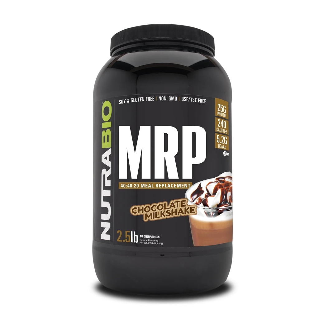 NutraBio MRP – 完全换餐蛋白粉,2.5升-巧克力