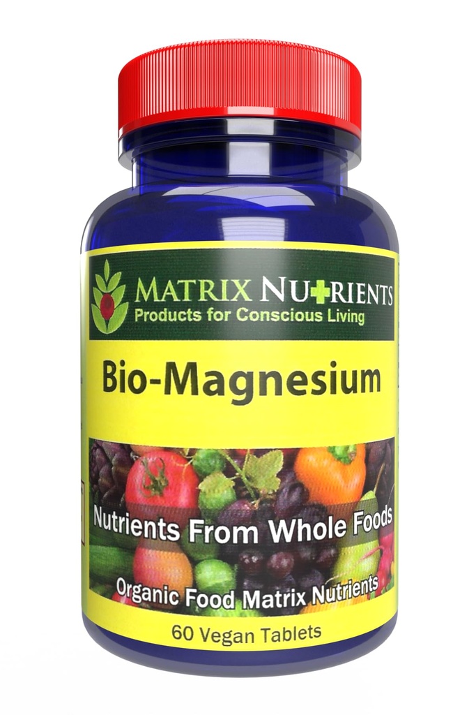 BIO-镁 - Premium 镁补充剂,用于:能量,血压,肌肉功能,睡眠,神经功能,血糖水平和更多! - Vegan 片(60ct)