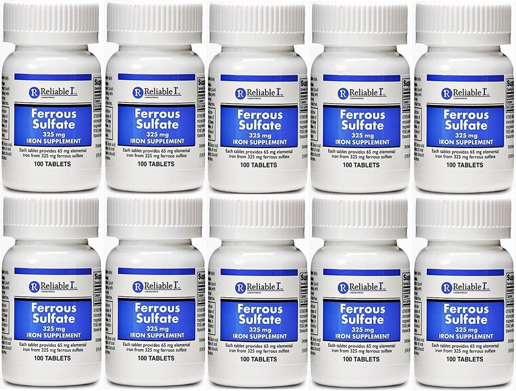 Feosol 100 片剂的通用铁325毫克