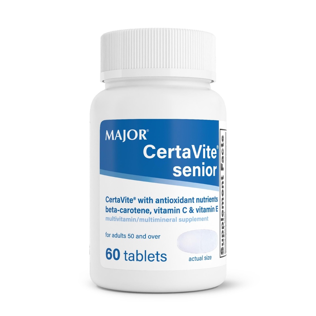 CertaVite 高级多维明与抗氧化剂 – 男女多维明与β-焦氨酸,铁,维生素C & E – 支持豁免,能源与愿景 60片