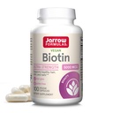 Jarrow Formules 生物素超强 5000 mcg, 饮食补充, 头发, 皮肤, 和钉子支持, 100 Veggie Capsules, 最多100天的供应量