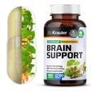 BIO KRAUTER 大脑支持补编 - 100 计数 - 1300 mg Blend of Ashwagandha, Panax Ginseng and Ginkgo Biloba - Vegan, 无填充器