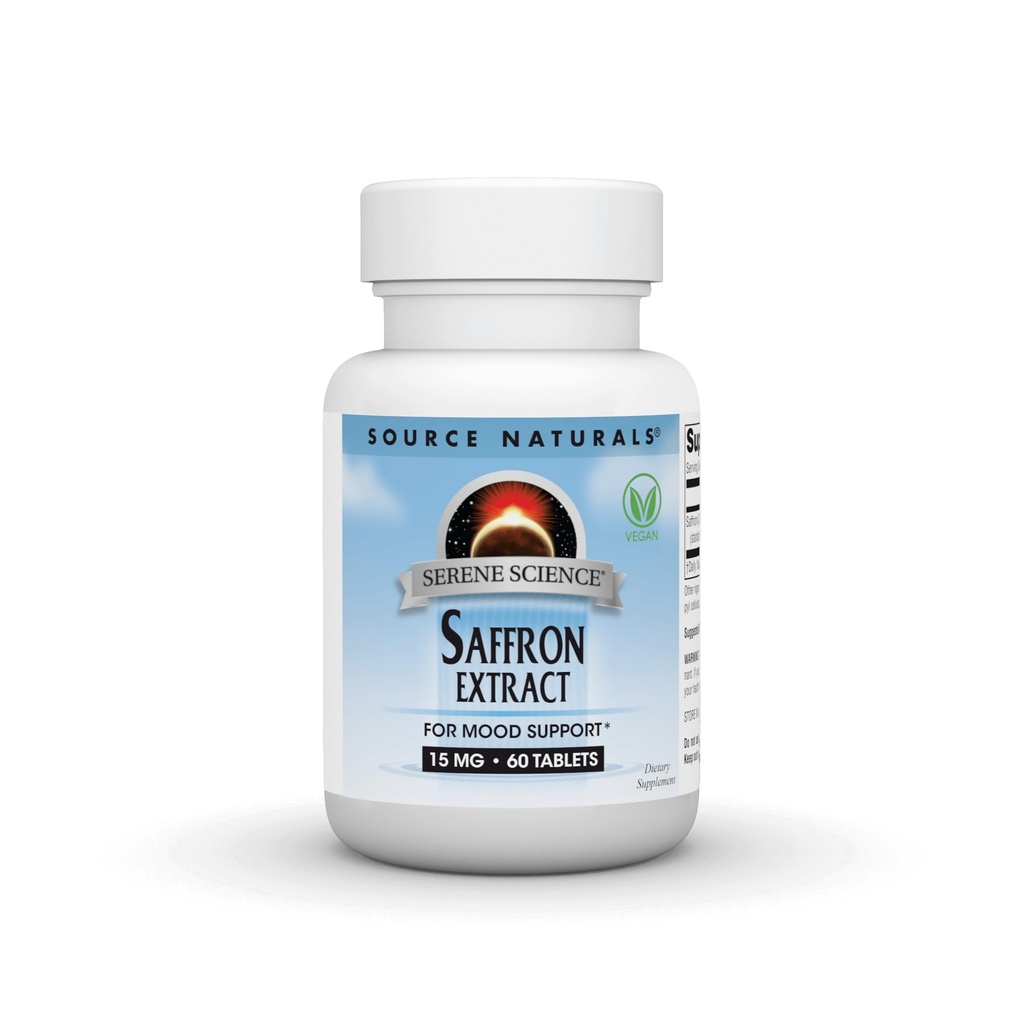 资料来源:Serene Science Saffron 提取,用于Mood支持* - 60块