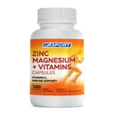 MgSport Magnesium Zinc 配有维生素B6, B9, 高吸收性锌 镁结合用于免疫支持,肌肉恢复, EZ-MG Easy on Stomach, 120 Capsules