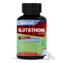 Glutathione 补充 1000mg 抗氧化剂补充 – Premium Vegan Formation for Immune 支持, Skin Brighting & Liver Detox – Allergen- Free, 非 GMO, 有效井泡(60 Capsules)