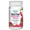YUM-V的Biotin Gummys – 高概率的Biotin维生素 5,000 mcg – 天然的Raspberry Flavor hair 维生素 – Kosher hair Skin 和 Nails Gummys (100 Counter) 互联网档案馆的存檔,存档日期2011-09-02.