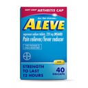 Aleve Gelcaps with Soft Grip caps, Naproxen Sodium, 疼痛救济医学, 40 计数