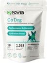K9 Power Go Dog Hydrition & Performance Drink Mix 1 lb - 肌肉功能,耐力,恢复的活狗补充,有电解质支持