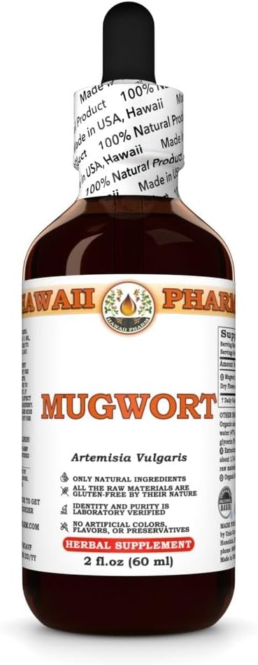 夏威夷Pharm Mugwort 提取器、丁香换能源靴、支持放松、易感文摘、促进肝功能、鼓励血液循环、增强睡眠 - 2 f.oz