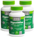 DigestWise 消化酶 - 支持消化酶,气体,布洛丁和便秘的10种强维根酶 - Keto Friendly - Lab tested - 90 Capsules (3)