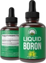 男女液态硼补充剂. 矿於美国. Vegan + Ionic Trace 矿物投放,生物利用率高的骨骼,联合健康. 零糖,无苦味. Boron 综合补编