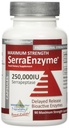 Serra Enzyme Serrapeptase 补充 - 清肺和西努塞斯,蛋白质,消化性清洁 - 250 000 IU - 最大强度 - 90 Capsules