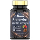 柏柏林配锡兰桂:2200 mg per Capsule - 180 Capsules 天然柏柏林补充剂 心肌和循环系统健康* 6个月供应 ~美国制造!