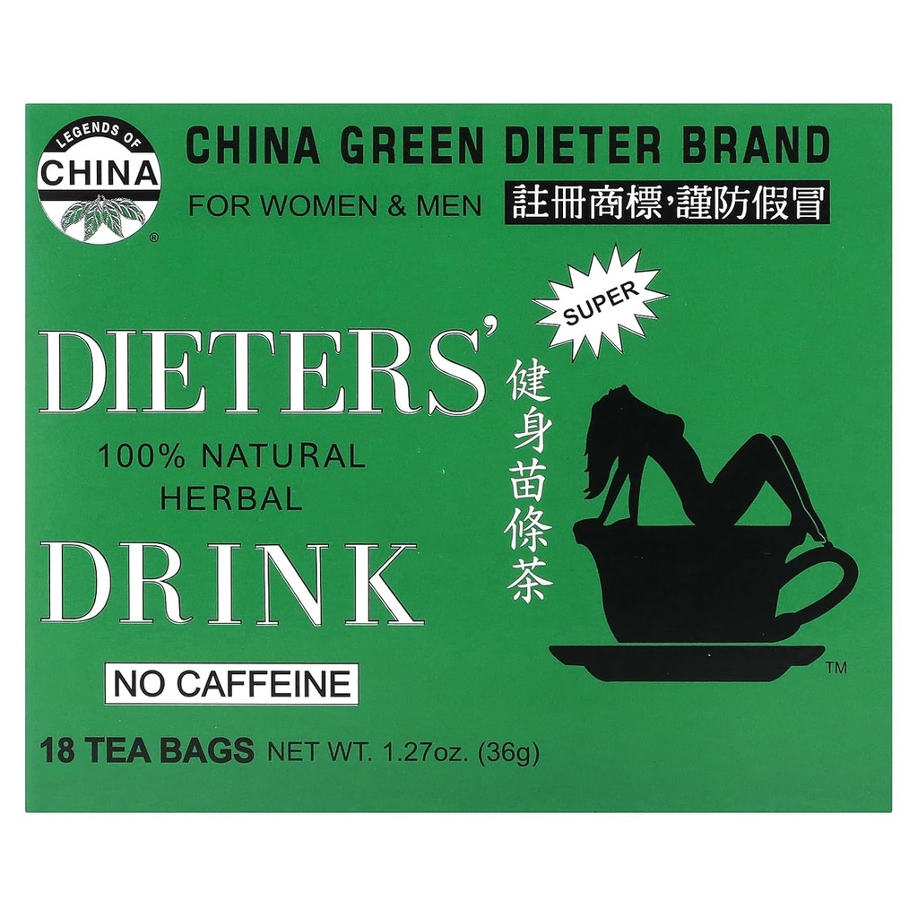 李叔叔的茶饮者百分百天然草药饮料,无咖啡因,18个茶袋,1.27 oz(36克)