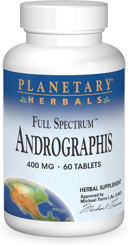 行星草本植物全谱 Andrographis 400mg - Ayurvedic Herb - 60片