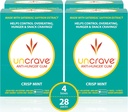 UnCrave Gum - 注入100%纯沙发提取器 – 控制刮片 - 改善Mood - 愿景健康 - 冰块(56片)