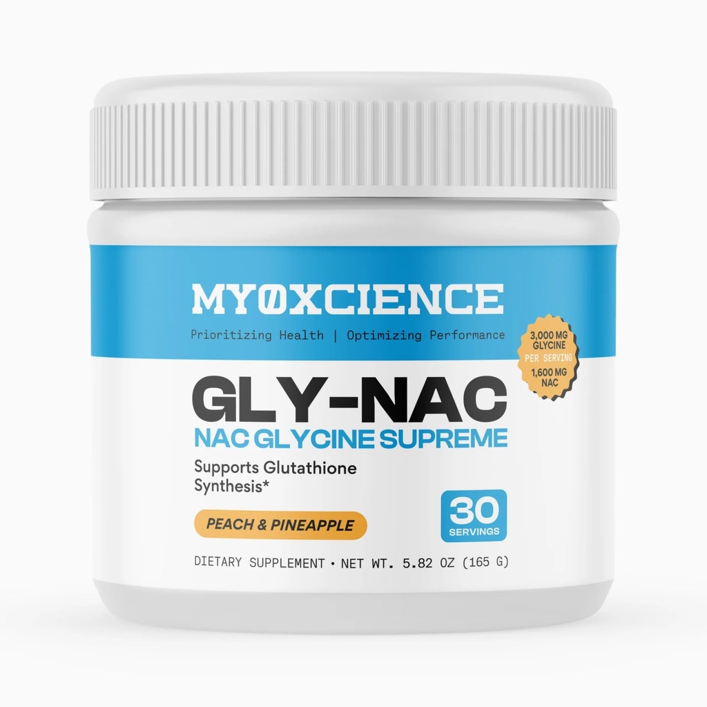 NAC Glycine Supreme N-Acetyl-L-Cysteine, Glycine, 和陶林组合(天然桃和菠萝火焰) (30名服务员)