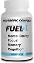 Fuel4 Nootropic Brain Support – Focus & Mindle Capsules with Vitamin D3, Ginkgo Biloba, Cognivia, Alpha GPC, DMAE & Huperzine A – 非GMO, 在美国制造 – 90 Veggie Capsules