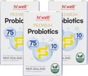 (Pack of 3) Hi Well Premium Probiotics 60 Vegetarian Capsules (英语).