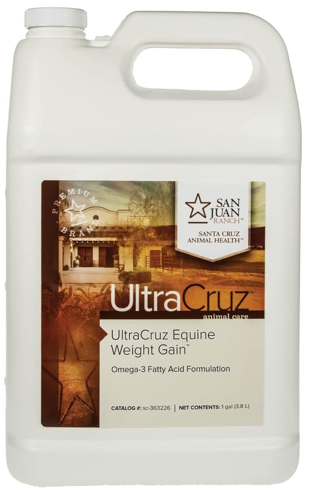 超Cruz® Equine 重量增益, 1加仑