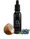 平衡健康 D32,000 IU, 2 Fl Oz, 120 Doses, Blueberry Flavor, 液态维生素D 滴水 w MCT Oil for更快吸收, 非转基因生物 蔬菜安全