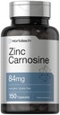 Horbäach Zinc Carnosine 补充 – 84 mg / Capsule – 150 伯爵 – 非 GMO & Gluten Free