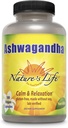 自然生命 Ashwagandha Capsules 2,100 mg, 纯 Ashwagandha 放松根提取、偶尔减轻压力和睡眠支持, Vegan Ashwagandha 补充品, 45 服务品, 180 Capsules